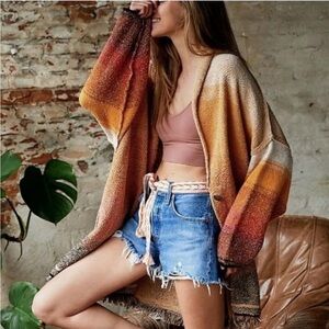 Free People Sunset Park Oversized Cardigan Sweater